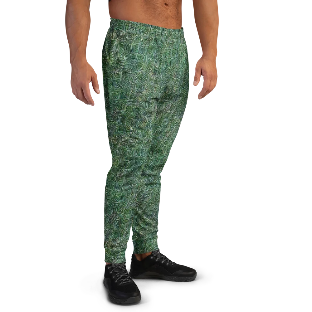 Verdant Labyrinth on Men's Joggers — Right