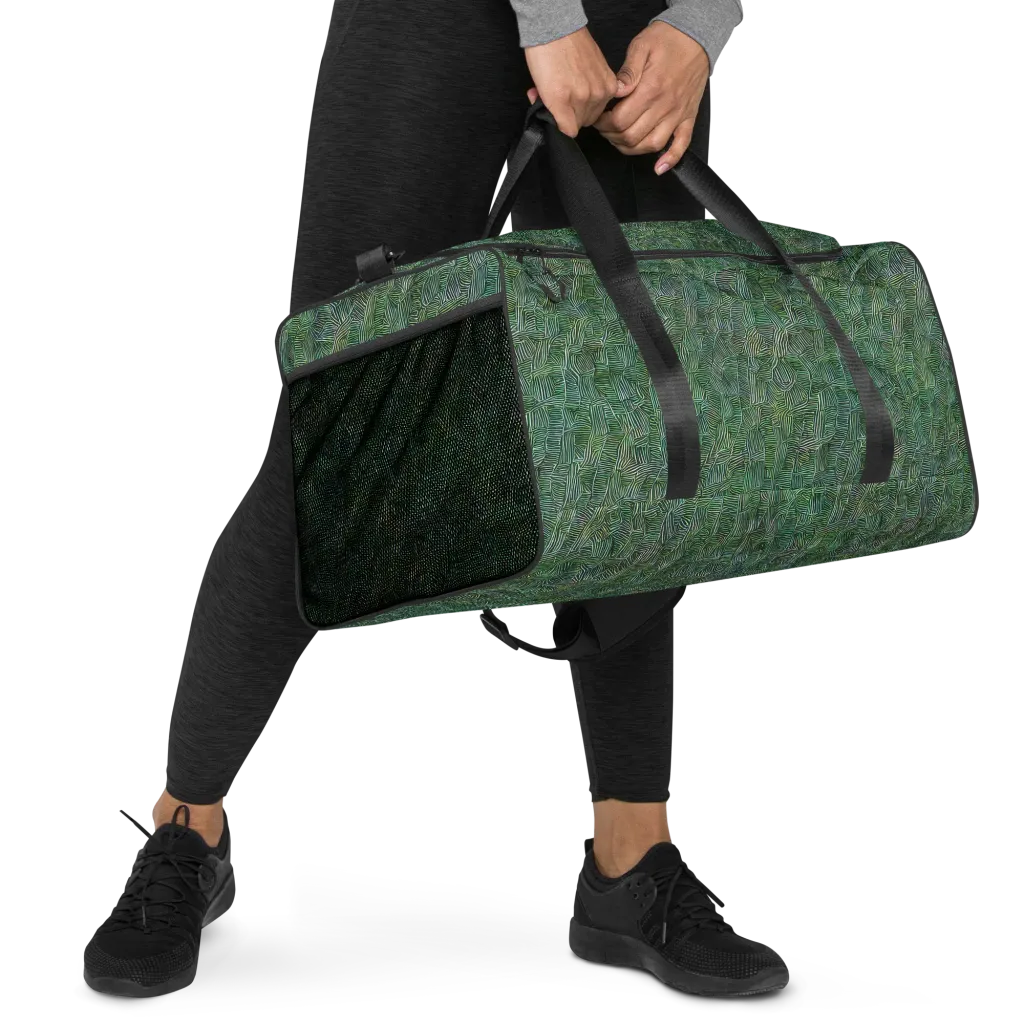 Verdant Labyrinth on Duffle Bag — Right Front
