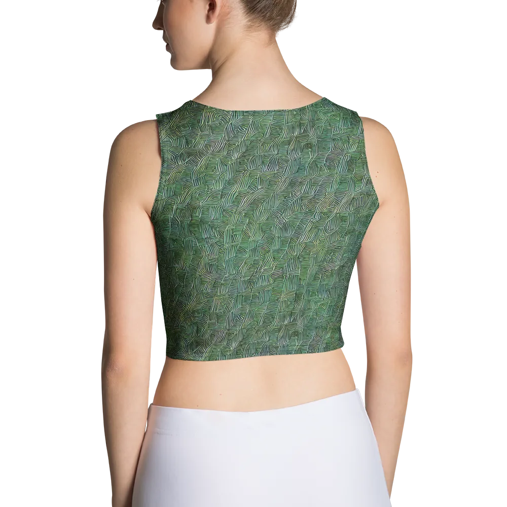 Verdant Labyrinth on Crop Top — Back
