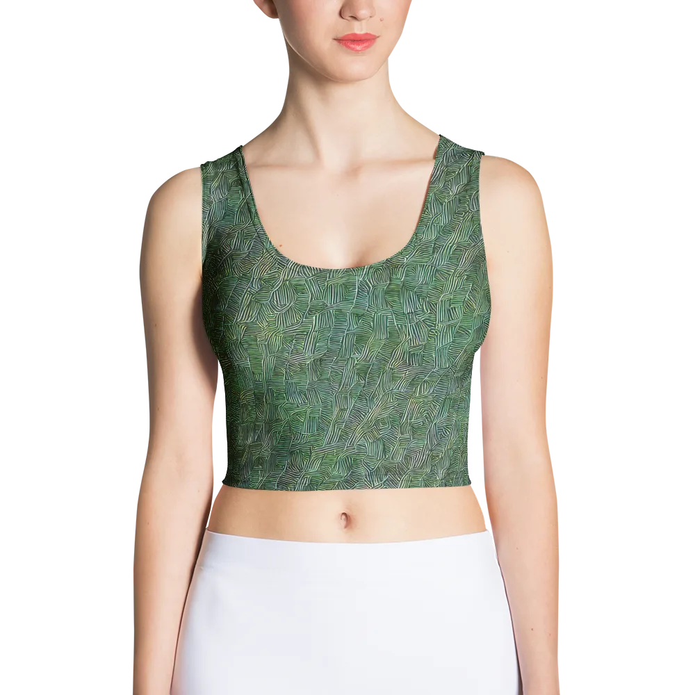 Verdant Labyrinth on Crop Top — Front