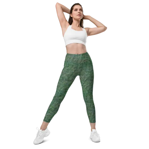 Verdant Labyrinth on a Leggings with Pockets