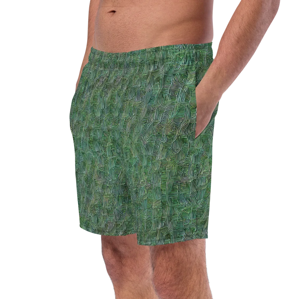 Verdant Labyrinth on Swim Trunks — Left Front