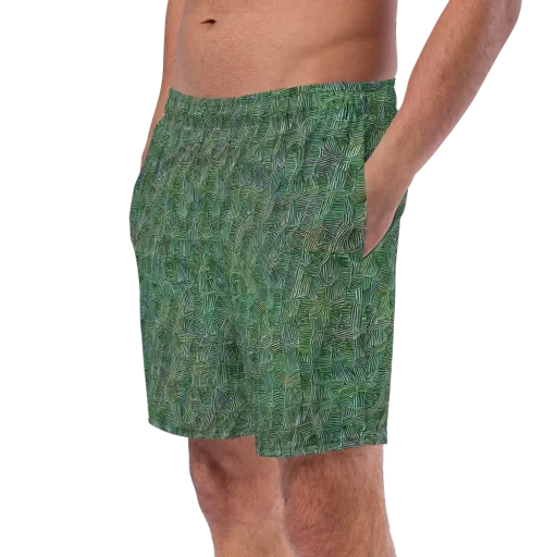 Verdant Labyrinth on a Swim Trunks