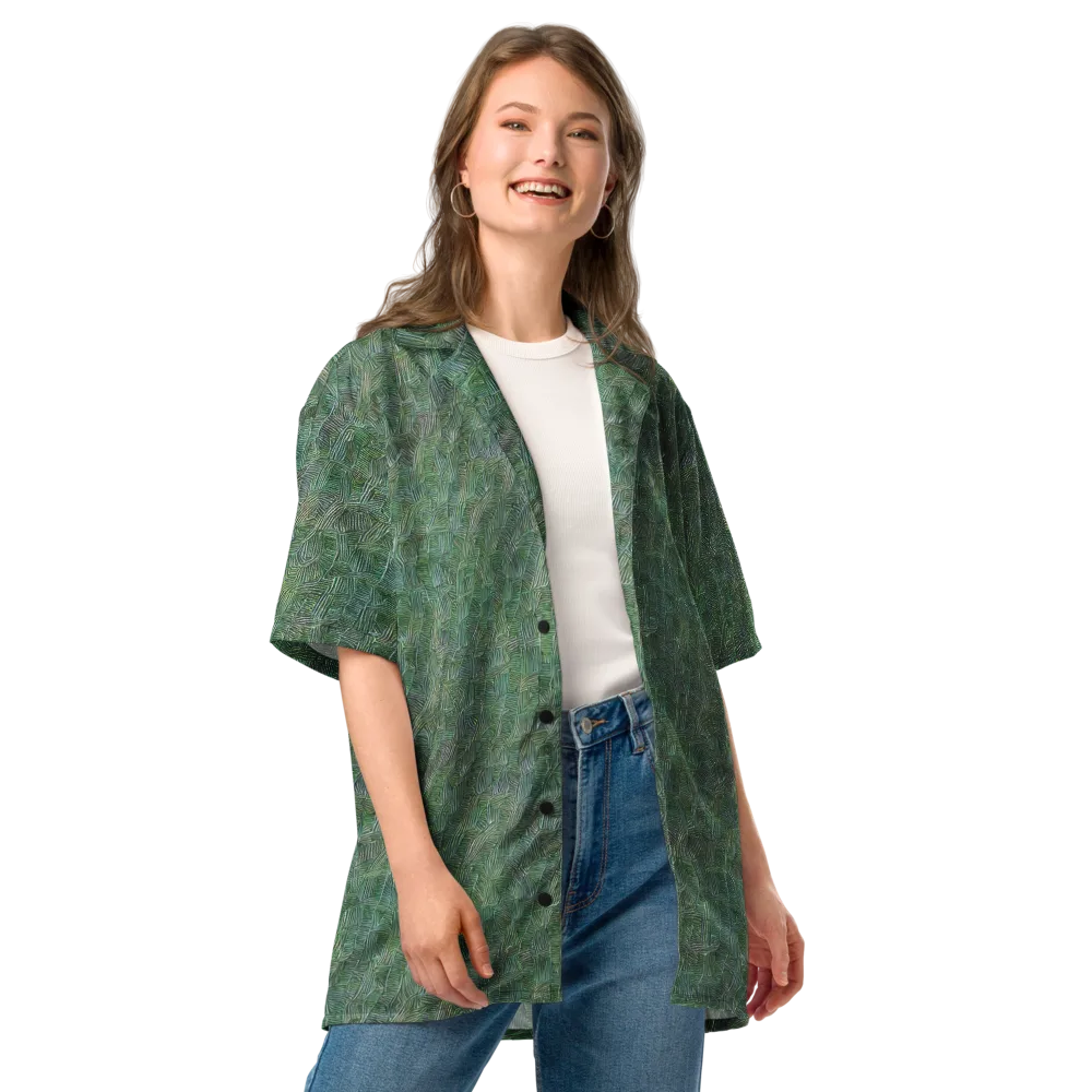 Verdant Labyrinth on Button Shirt — Front