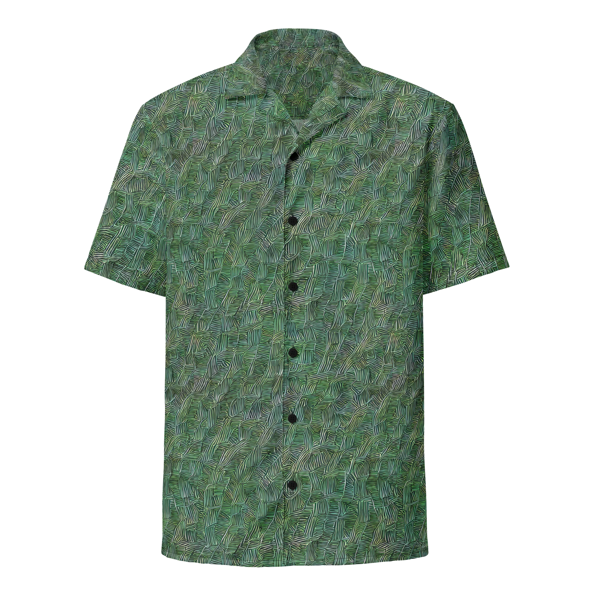 Verdant Labyrinth on Button Shirt — Front