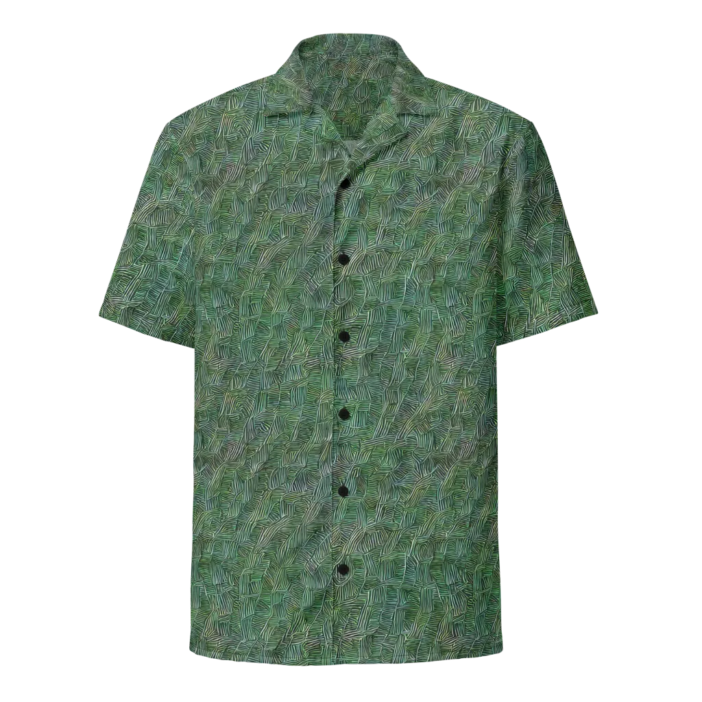 Verdant Labyrinth on Button Shirt — Front