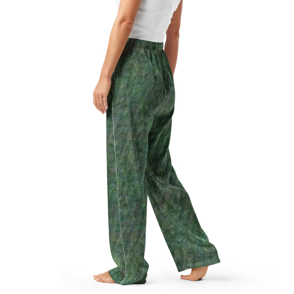 Verdant Labyrinth on Women's Pajama Pants — Left