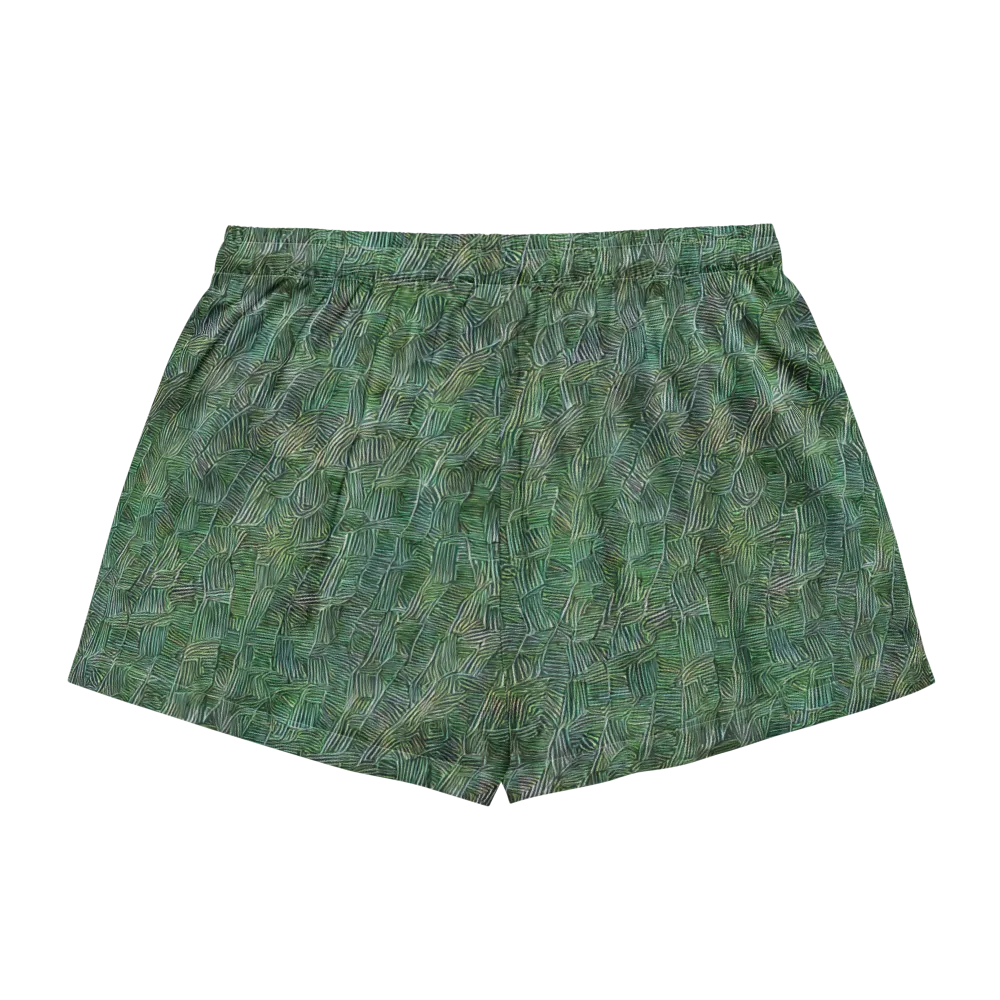 Verdant Labyrinth on Women's Pajama Shorts — Back