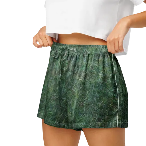 Verdant Labyrinth on a Women's Pajama Shorts