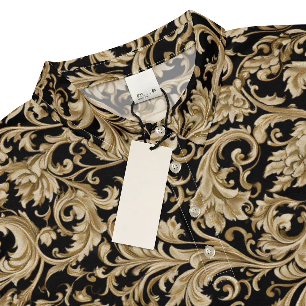 Midnight Acanthus on Men's Slim Fit Polo Shirt — Product details
