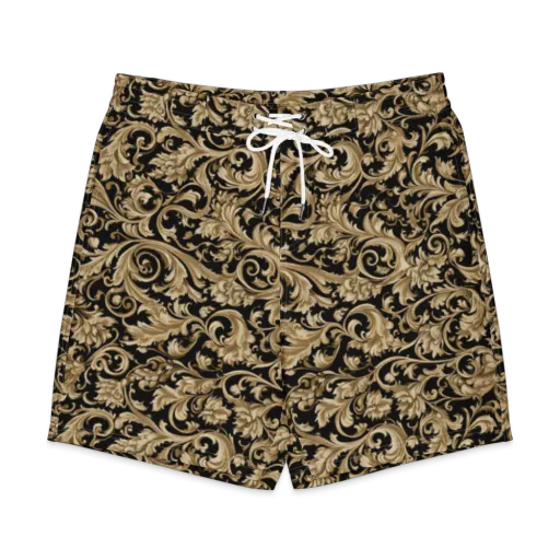Midnight Acanthus on a Men's Board Shorts