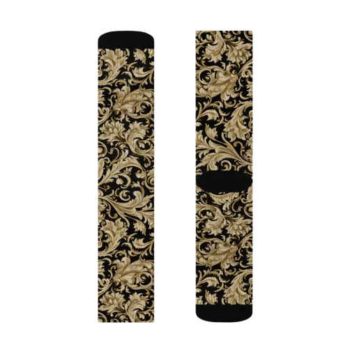 Midnight Acanthus on a Socks