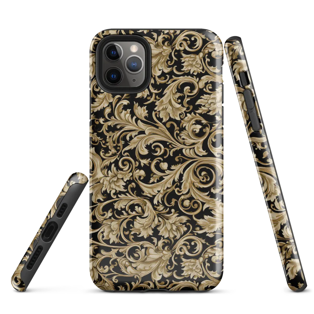 Midnight Acanthus on Tough Case for iPhone® — Front