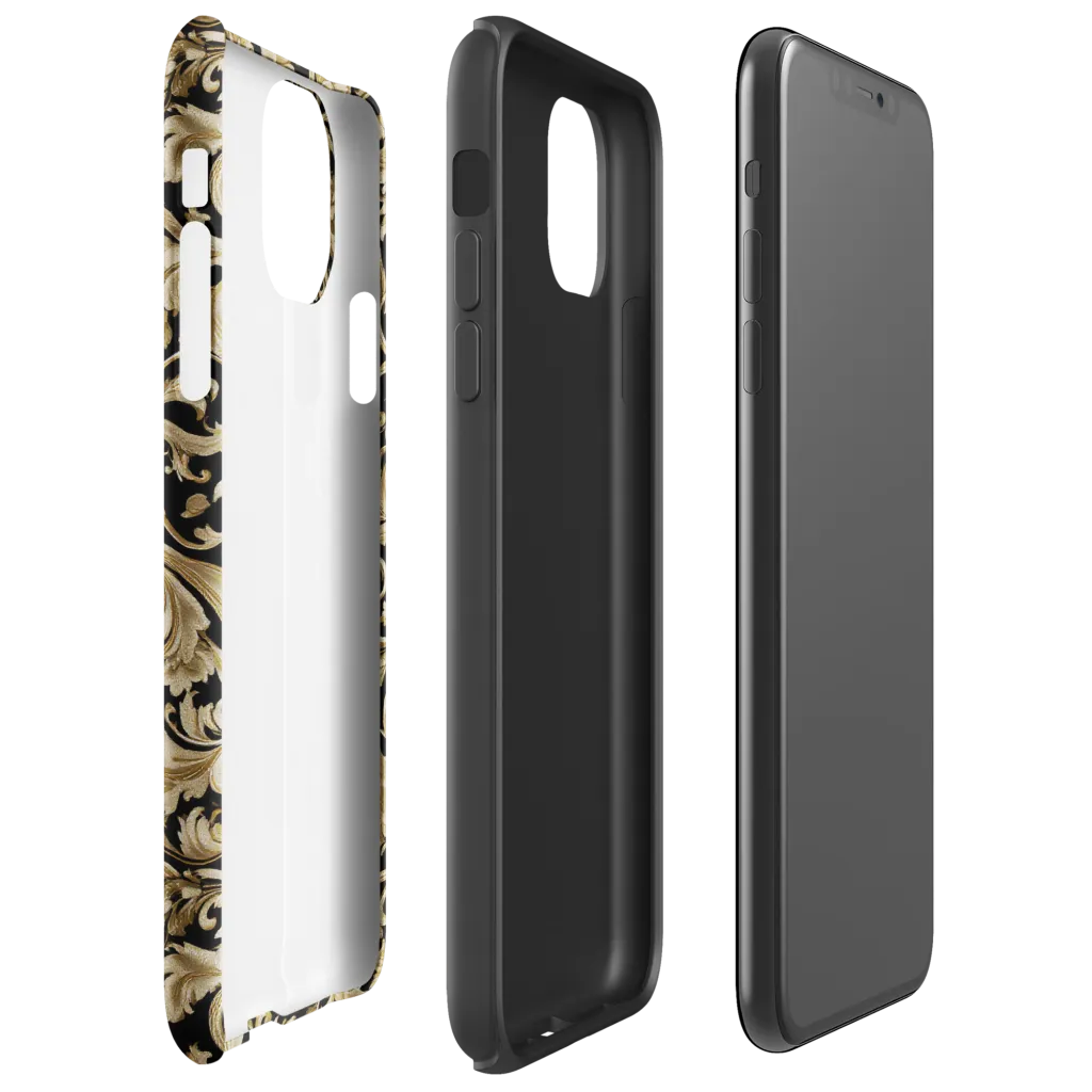 Midnight Acanthus on Tough Case for iPhone® — Right