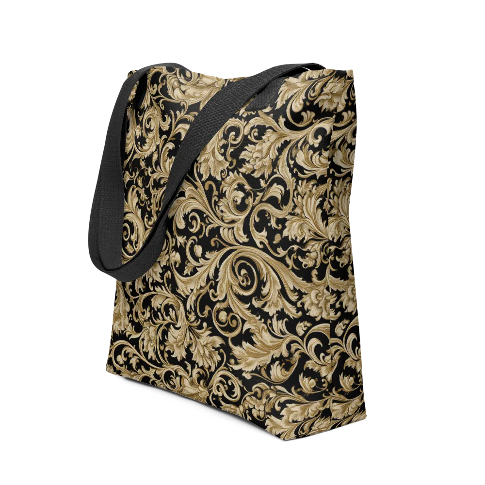 Midnight Acanthus on Tote Bag — Front