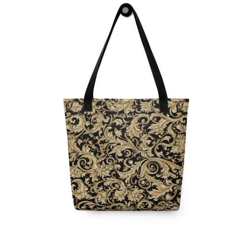 Midnight Acanthus on a Tote Bag