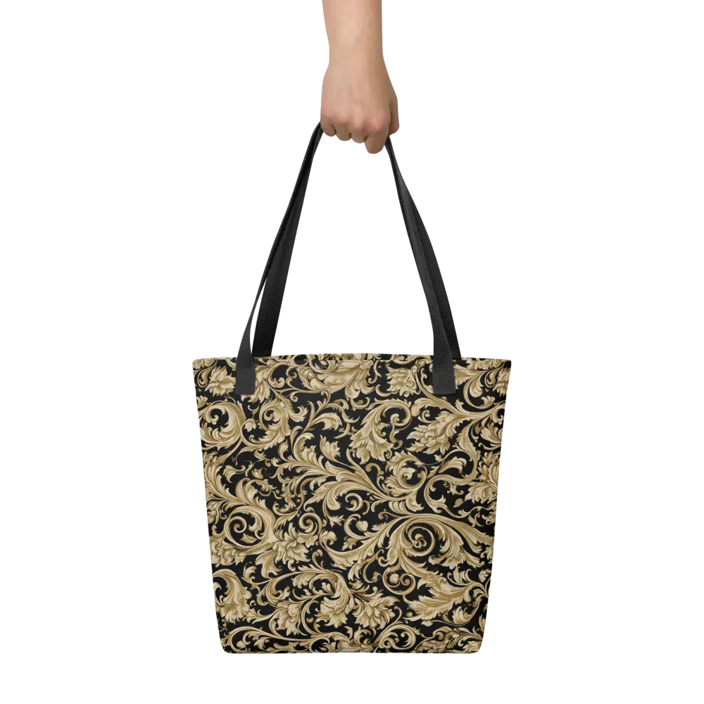 Midnight Acanthus on Tote Bag — Front