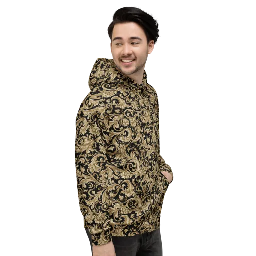 Midnight Acanthus on a Hoodie