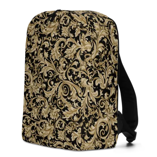 Midnight Acanthus on a Minimalist Backpack