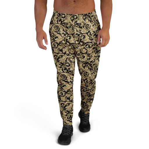 Midnight Acanthus on a Men's Joggers