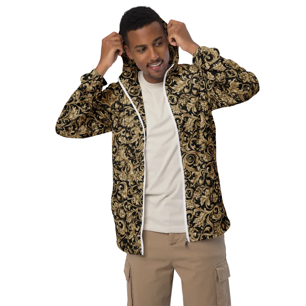 Midnight Acanthus on Men's Windbreaker — Front
