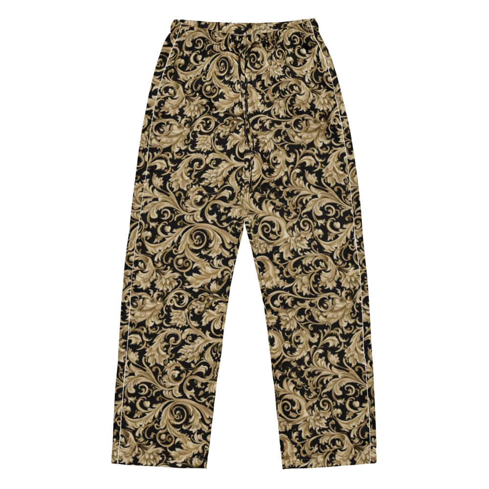 Midnight Acanthus on Women's Pajama Pants — Front