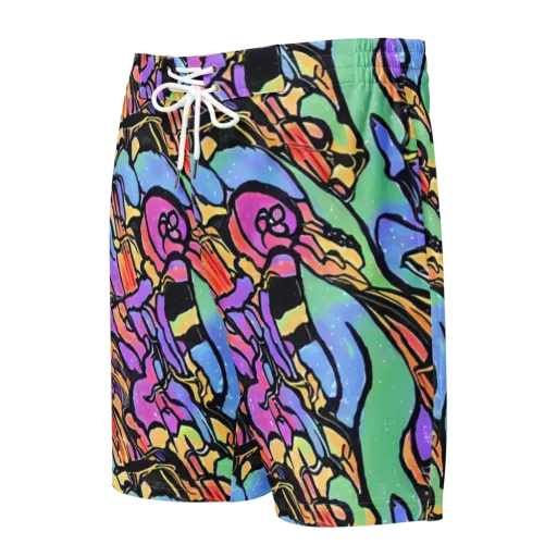 Kaleidoscope Flora on a Men's Board Shorts