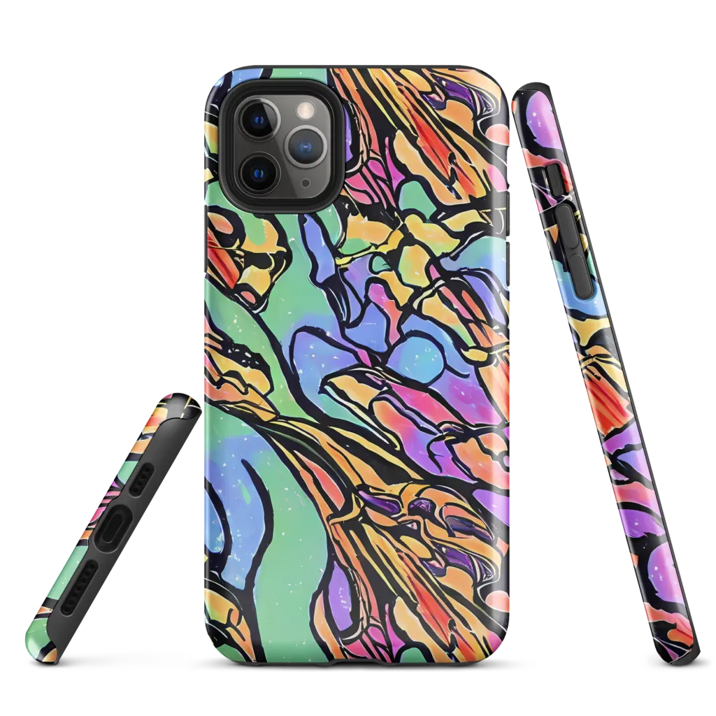 Kaleidoscope Flora on Tough Case for iPhone® — Front