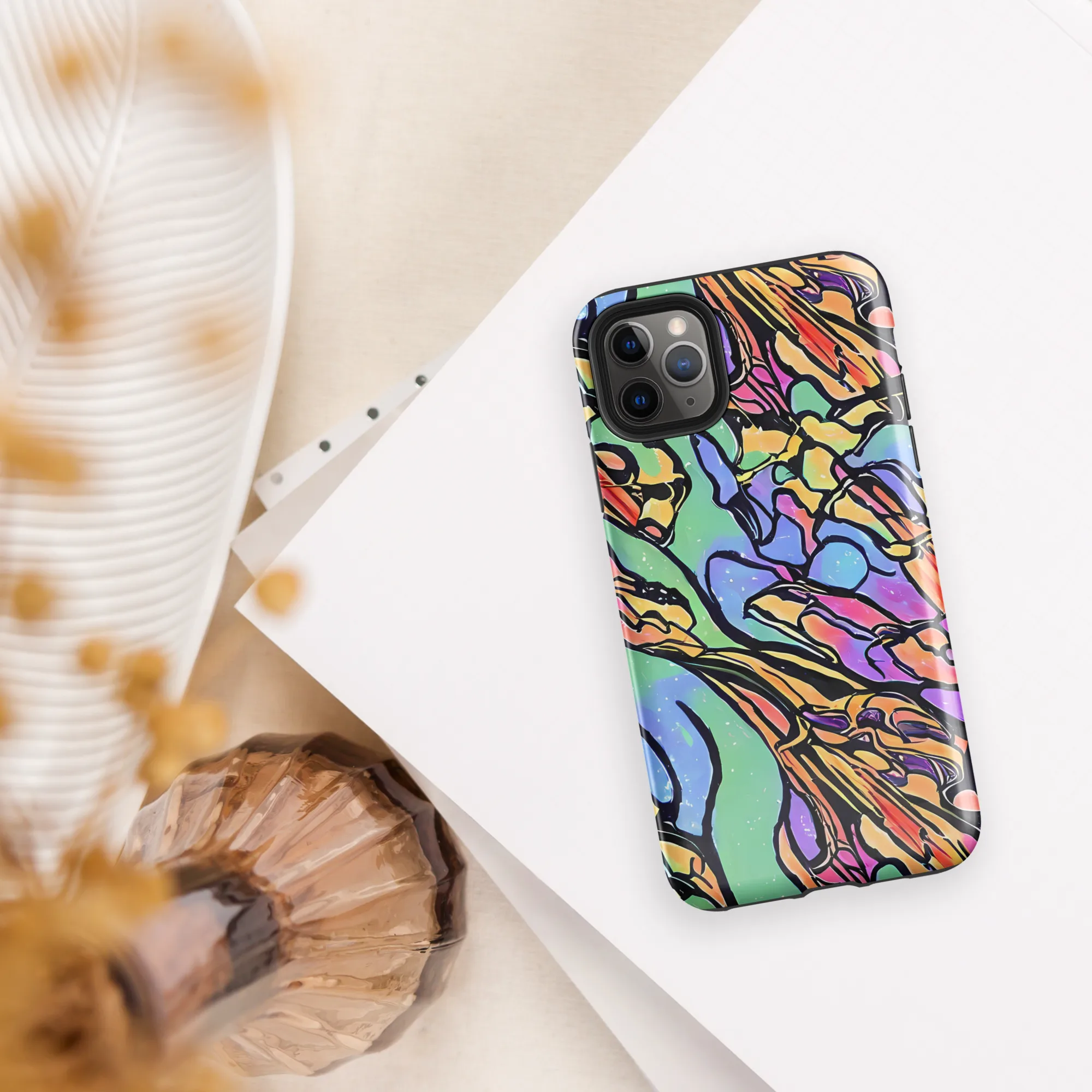 Kaleidoscope Flora on Tough Case for iPhone® — Front