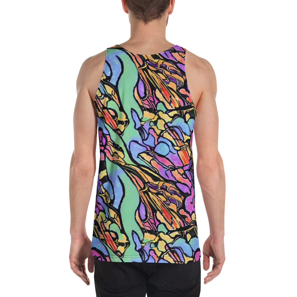 Kaleidoscope Flora on Men's Tank Top — Back