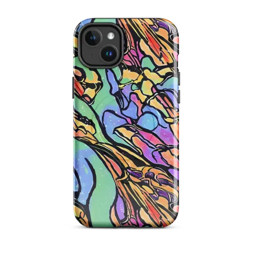Kaleidoscope Flora on a MagSafe Tough Case for iPhone®
