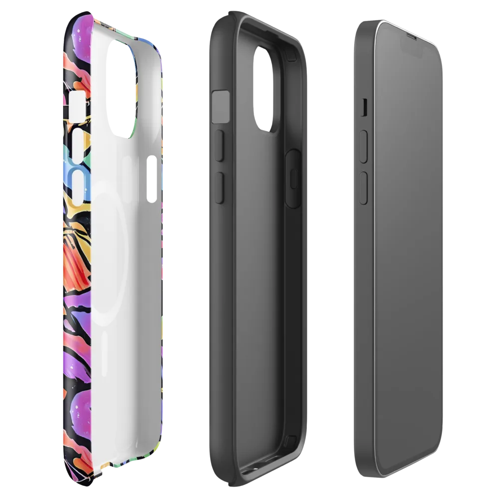 Kaleidoscope Flora on MagSafe Tough Case for iPhone® — Front