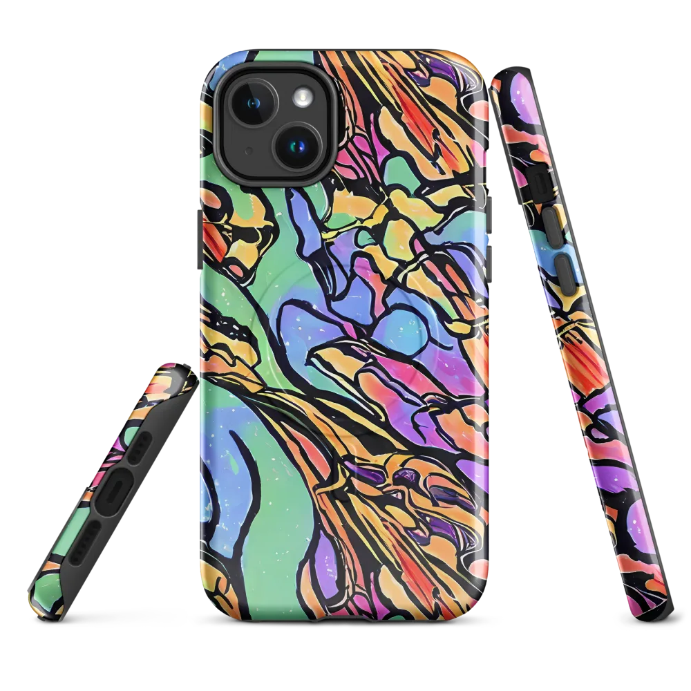 Kaleidoscope Flora on MagSafe Tough Case for iPhone® — Front