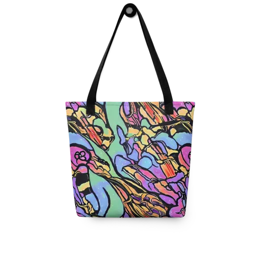Kaleidoscope Flora on a Tote Bag