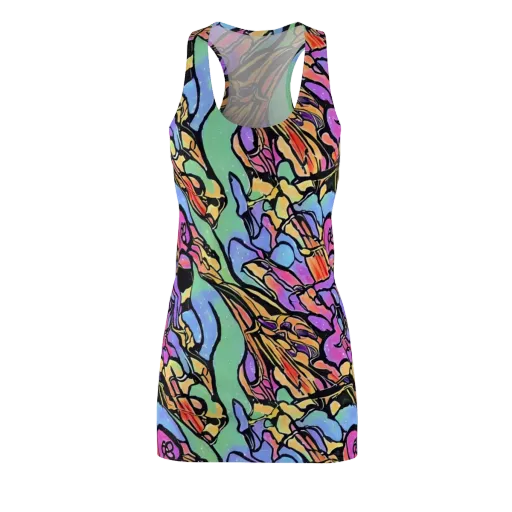Kaleidoscope Flora on a Racerback Dress