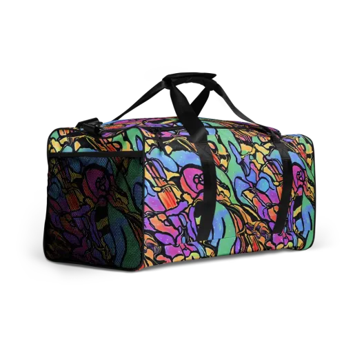 Kaleidoscope Flora on a Duffle Bag