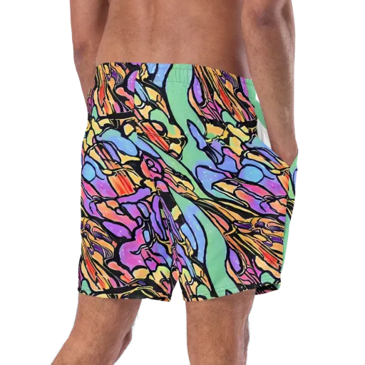 Kaleidoscope Flora on a Swim Trunks