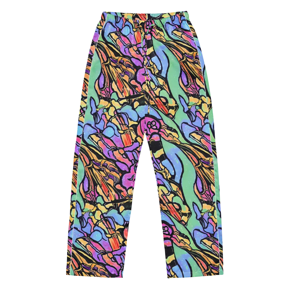 Kaleidoscope Flora on Women's Pajama Pants — Front