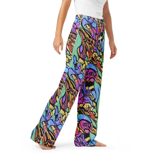 Kaleidoscope Flora on a Women's Pajama Pants
