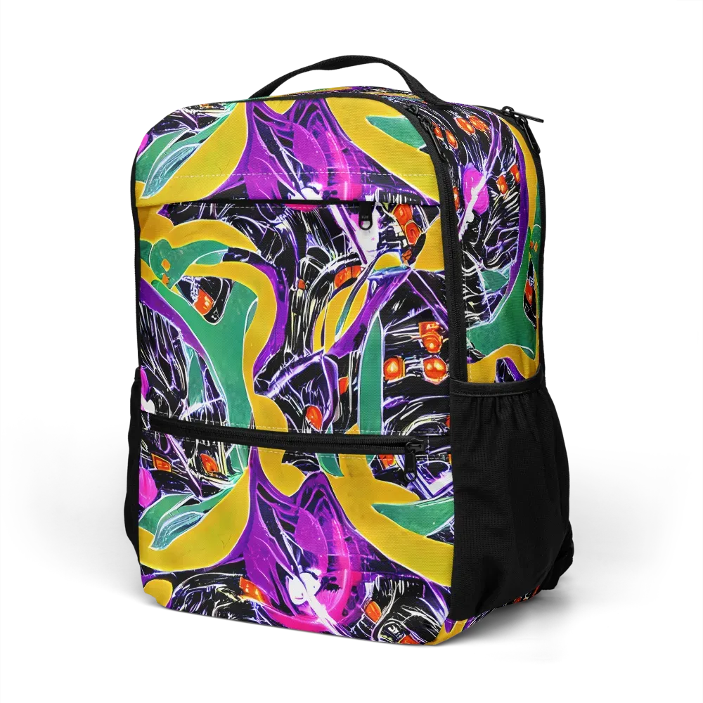 Lacquer Bloom on Utility Backpack — Left Front