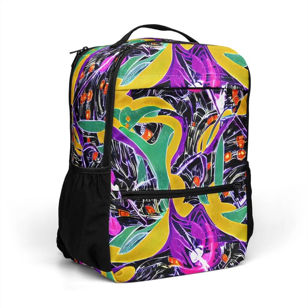 Lacquer Bloom on Utility Backpack — Right Front