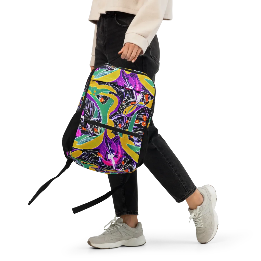 Lacquer Bloom on Utility Backpack — Front
