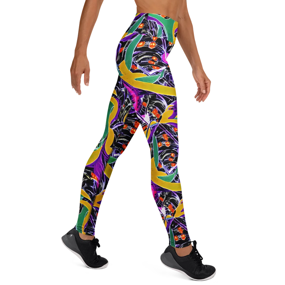 Lacquer Bloom on Yoga Leggings — Right
