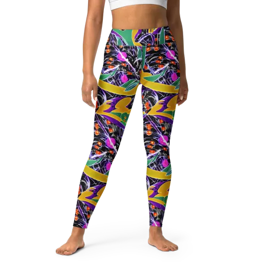 Lacquer Bloom on a Yoga Leggings
