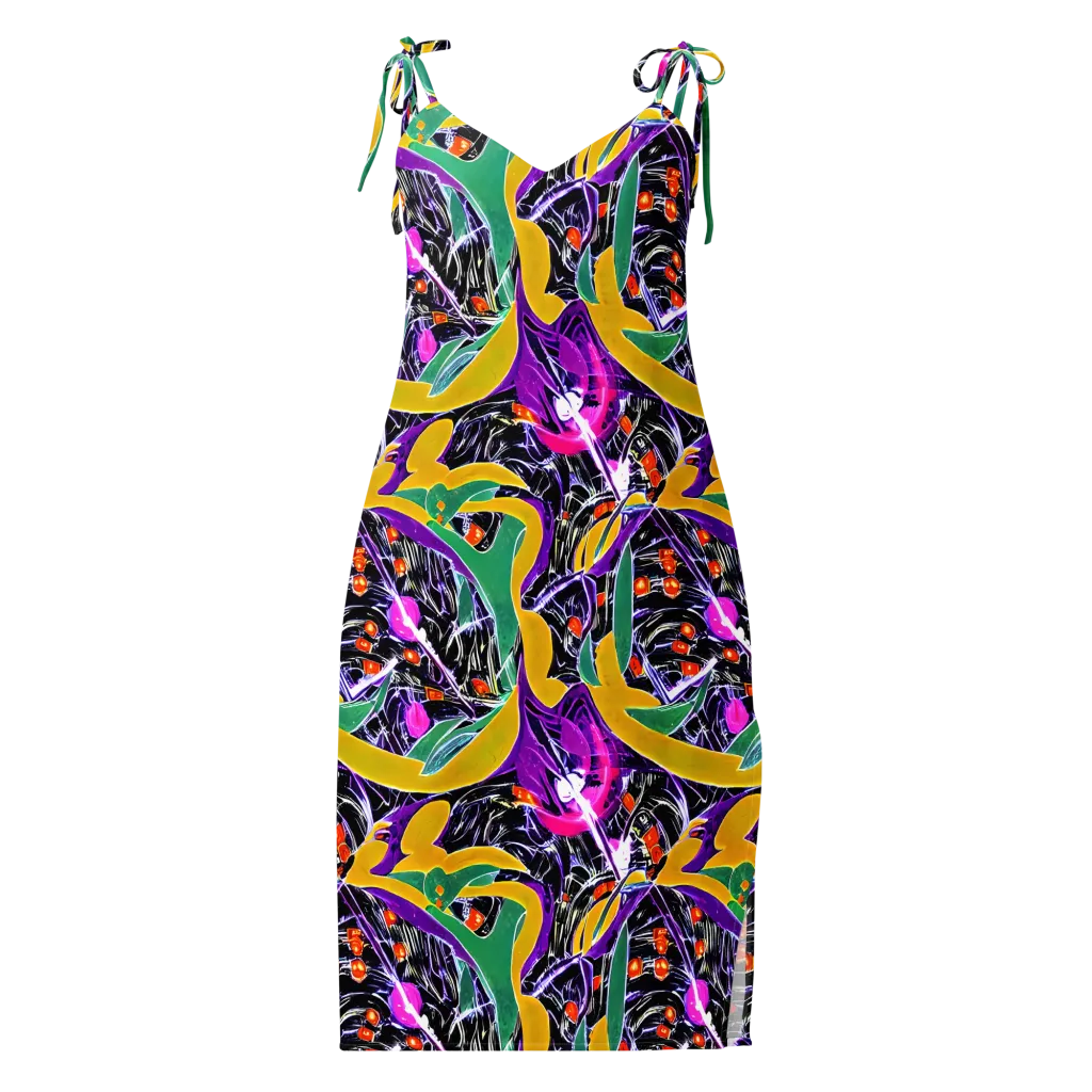 Lacquer Bloom on Slip Dress — Front