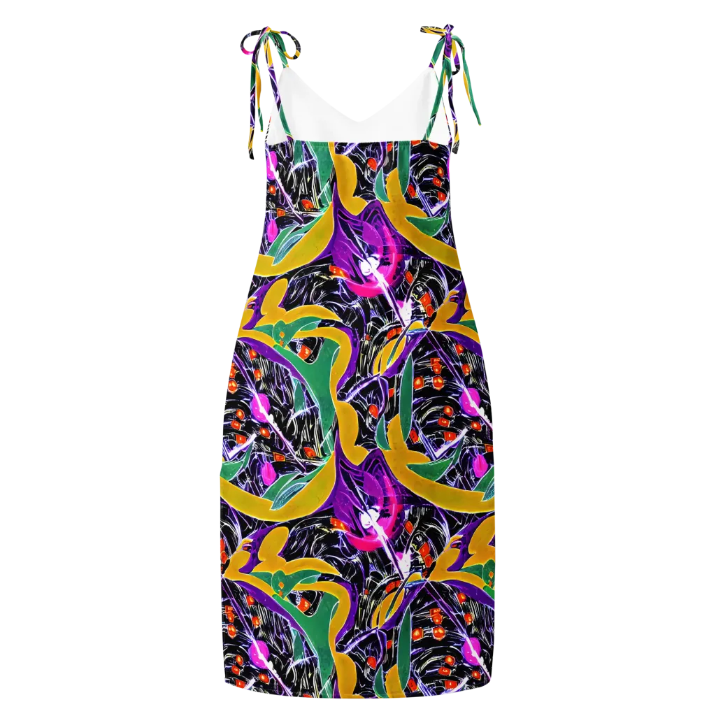 Lacquer Bloom on Slip Dress — Back
