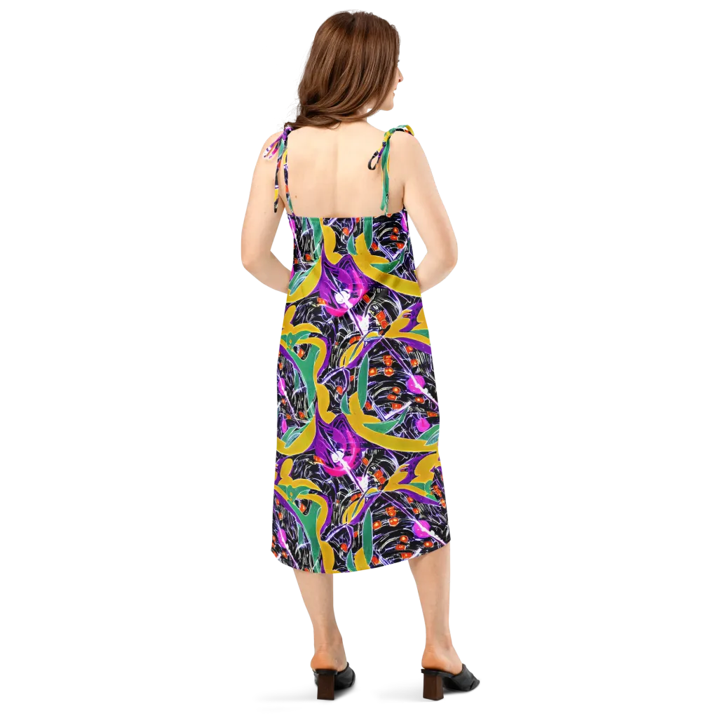 Lacquer Bloom on Slip Dress — Back