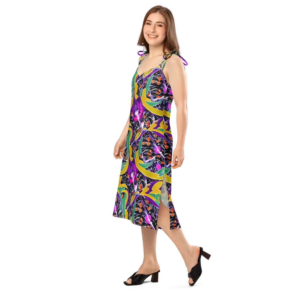 Lacquer Bloom on Slip Dress — Left Front