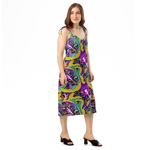 Lacquer Bloom on a Slip Dress