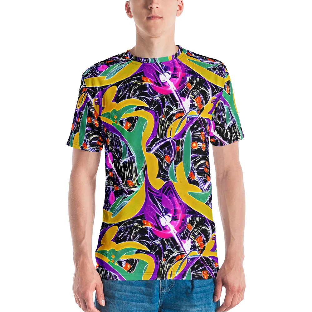 Lacquer Bloom on Men's Crew Neck T-Shirt — Front